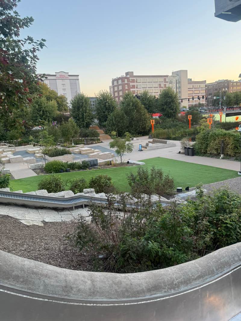 walking near me in Gene Leahy Mall in autumn