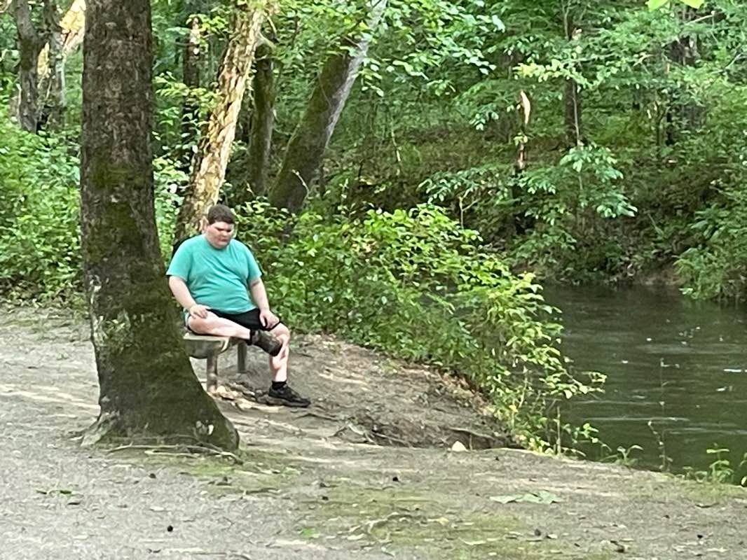 walking near me in Steele Street Park in spring