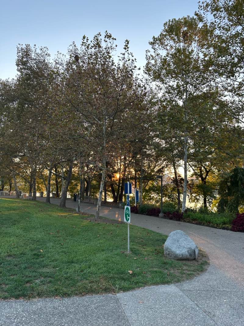 walking near me in Bicentennial Commons in autumn