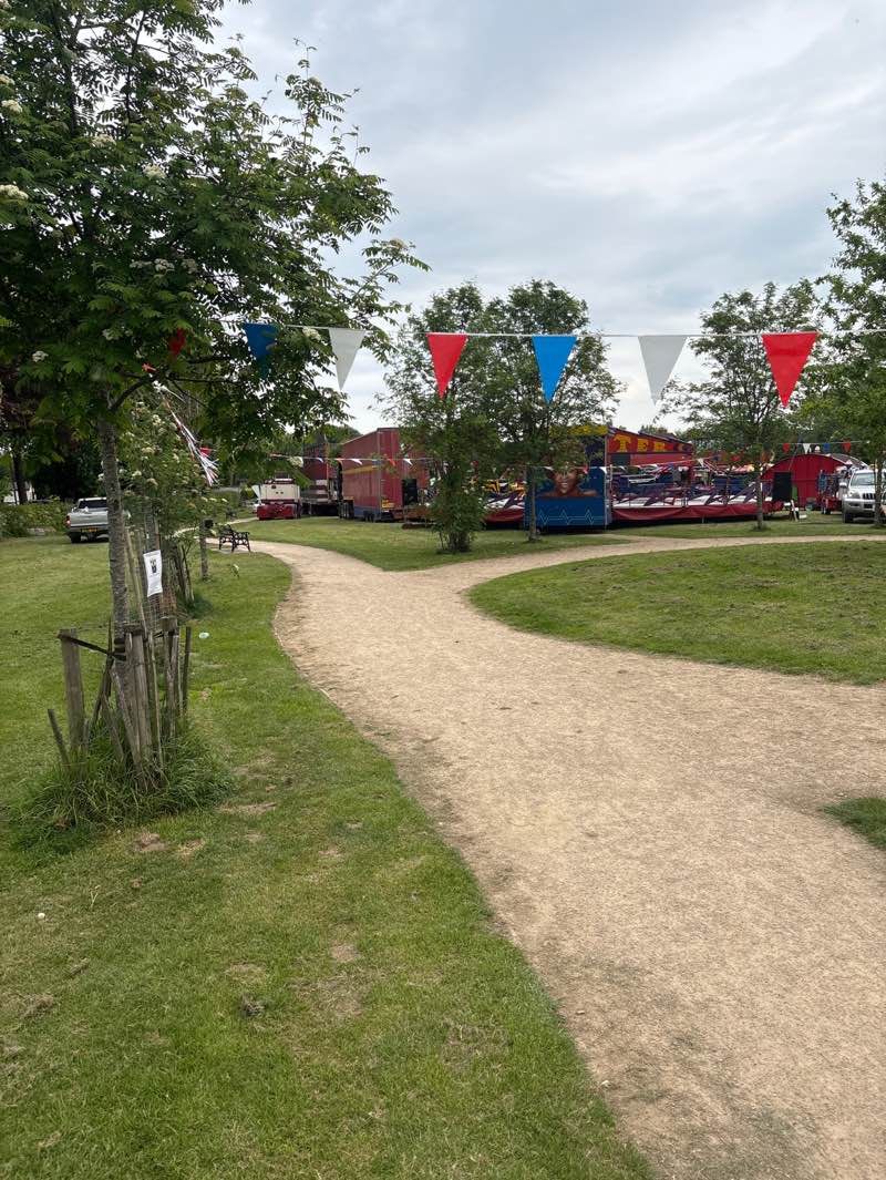 walking near me in Wheel Field in spring