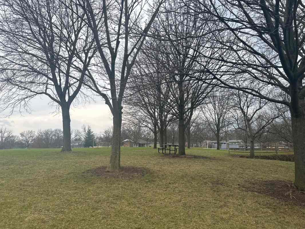 walking near me in Ebersold Park in spring