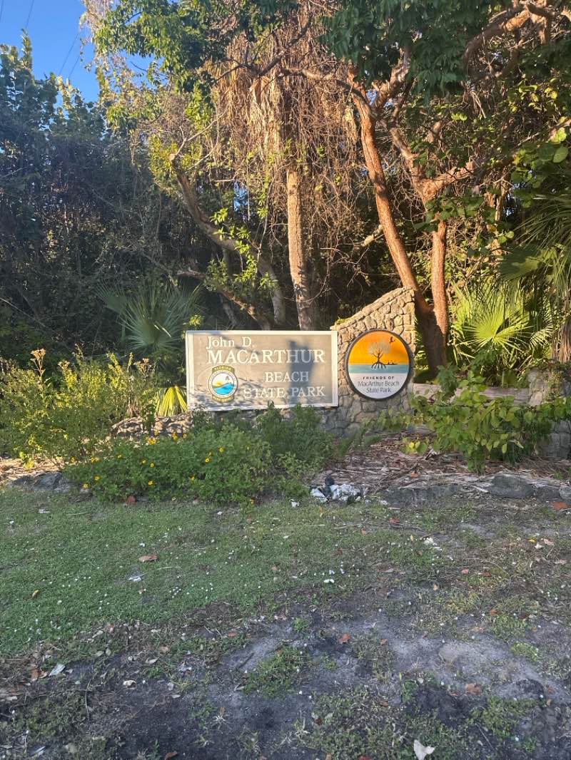 walking near me in John D MacArthur Beach State Park in autumn
