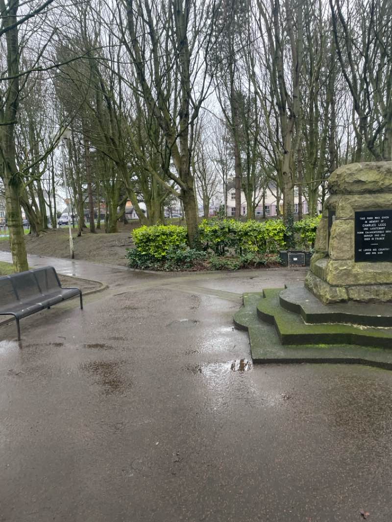 walking near me in Lilian Bland Park in winter