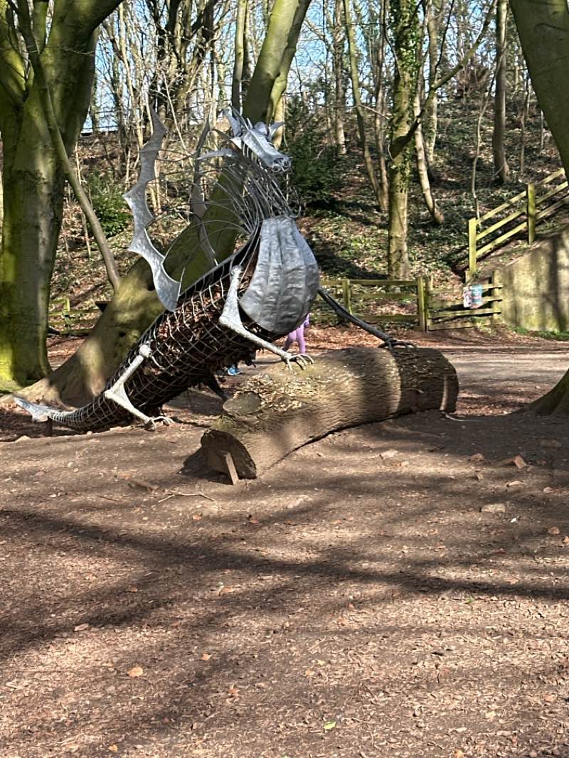 walking near me in Hardwick Park in spring