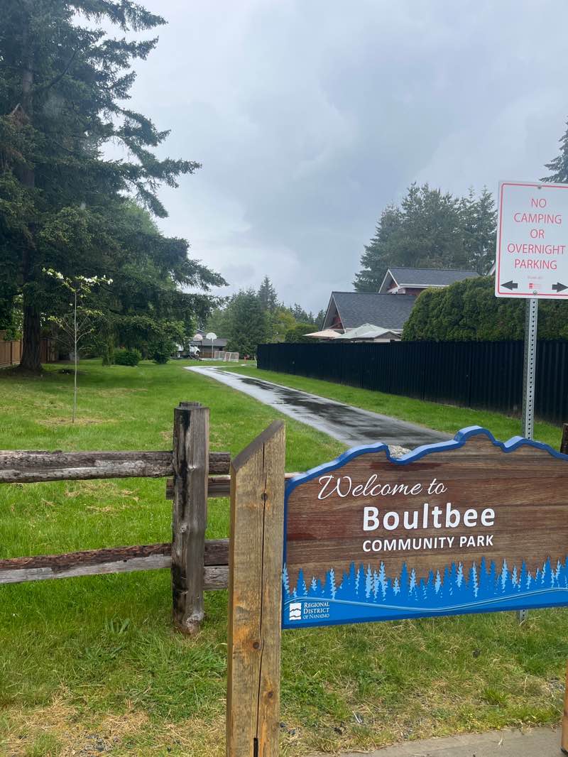 walking near me in Boultbee Drive Community Park in spring