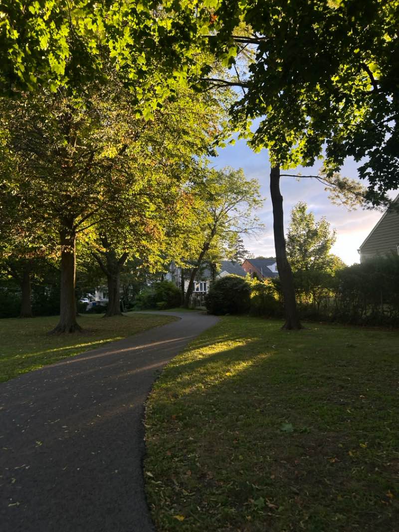 walking near me in Florence Park in autumn