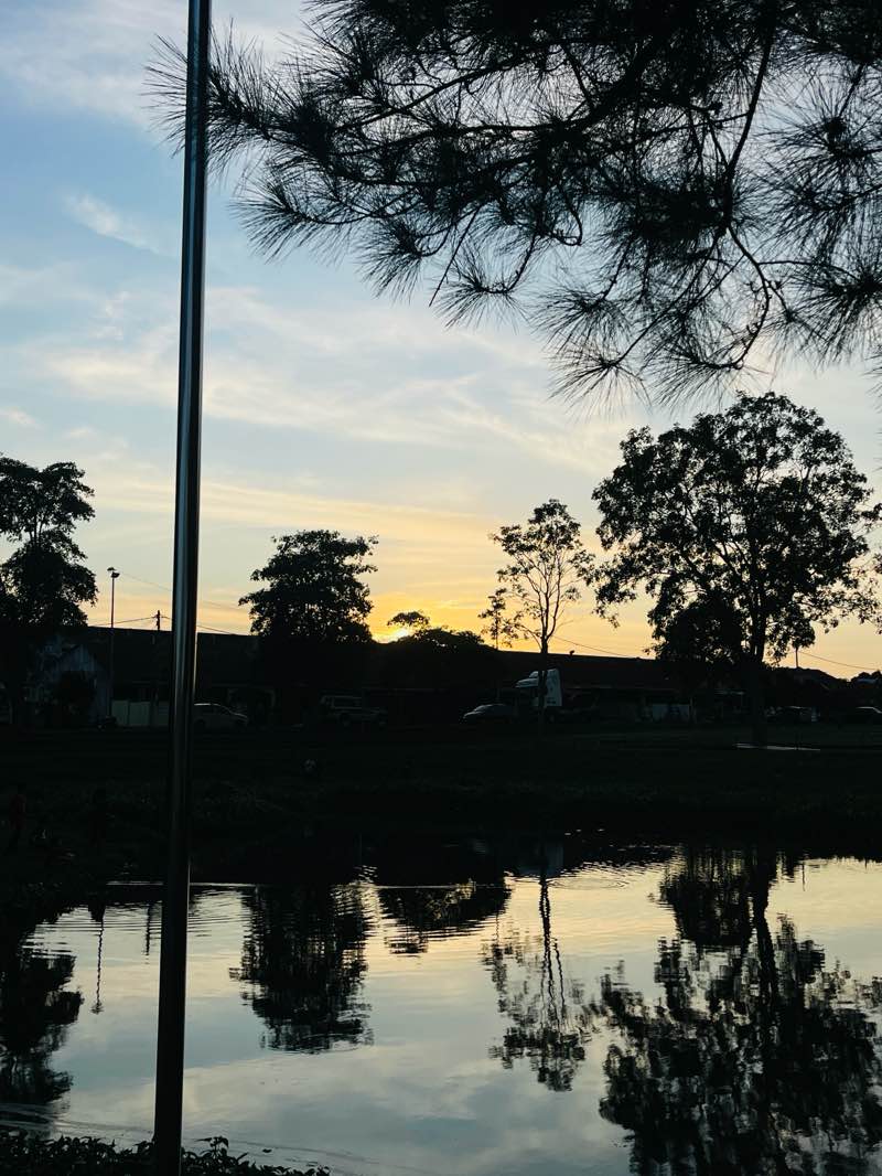 walking near me in Park Taman Matahari Indah in winter