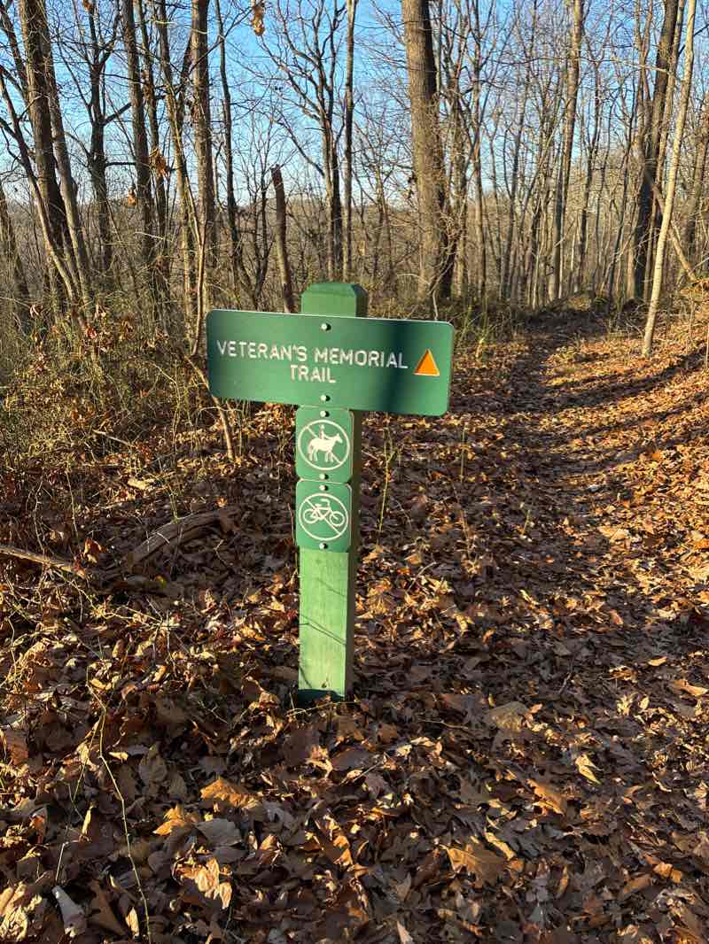 walking near me in Kanawha State Forest in winter