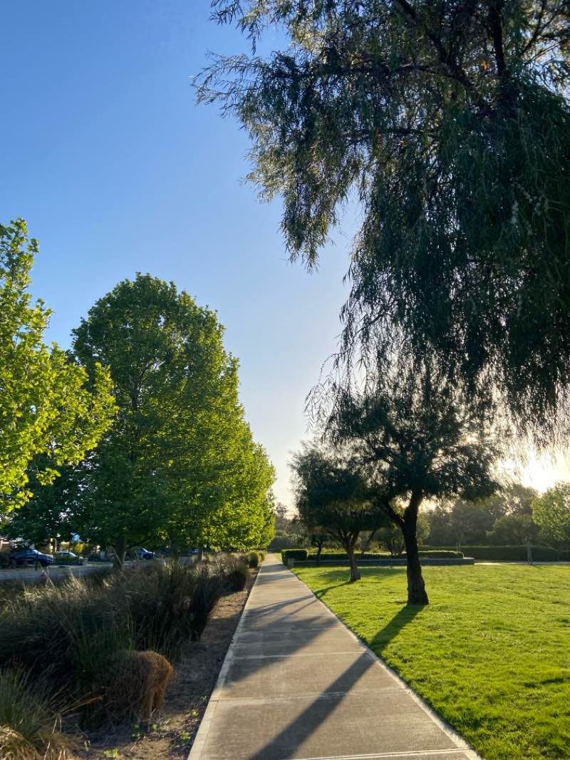 walking near me in Provence Park in spring