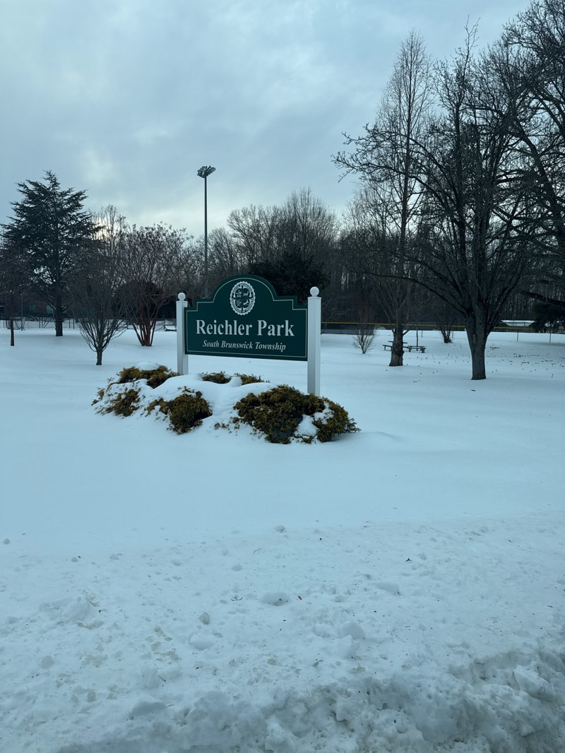 walking near me in Reichler Park in winter