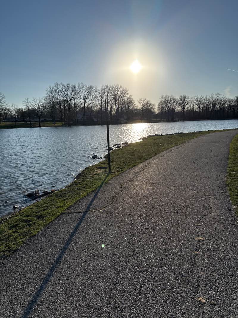 walking near me in Arnold City Park in spring
