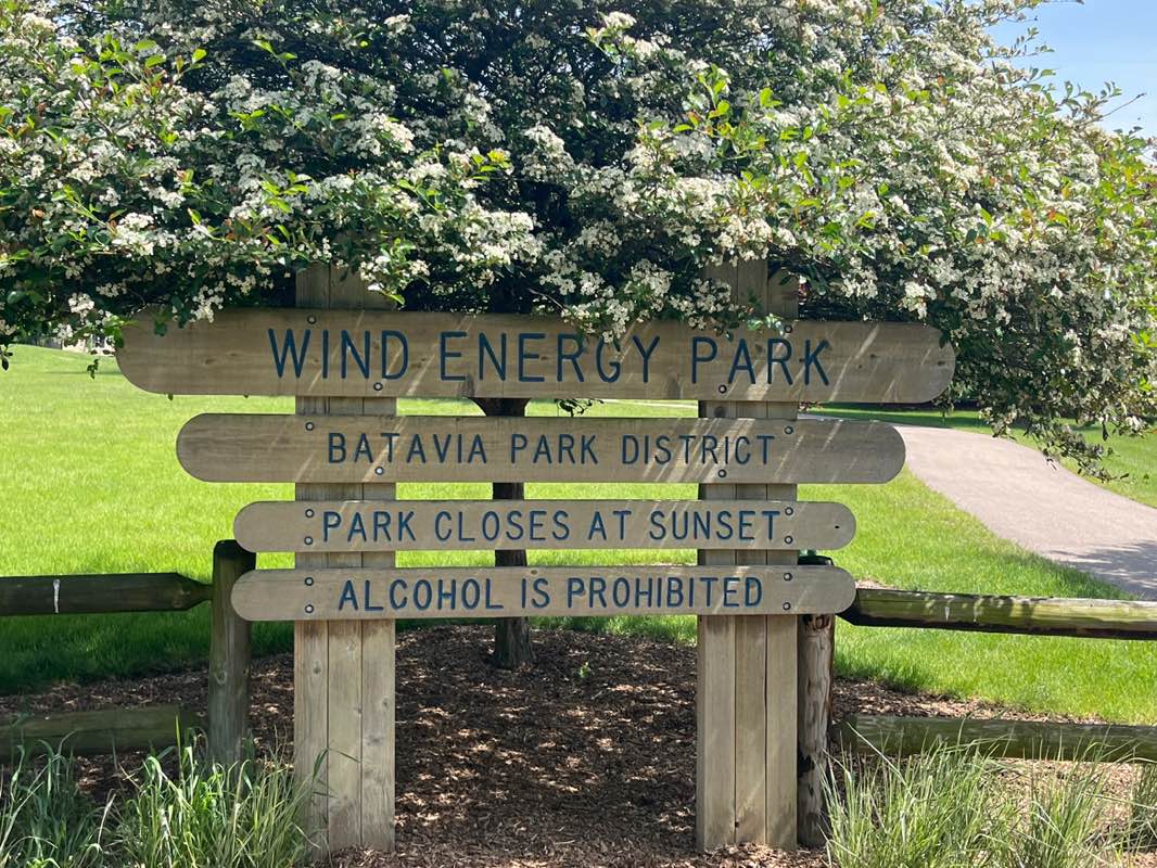walking near me in Wind Energy Park in spring