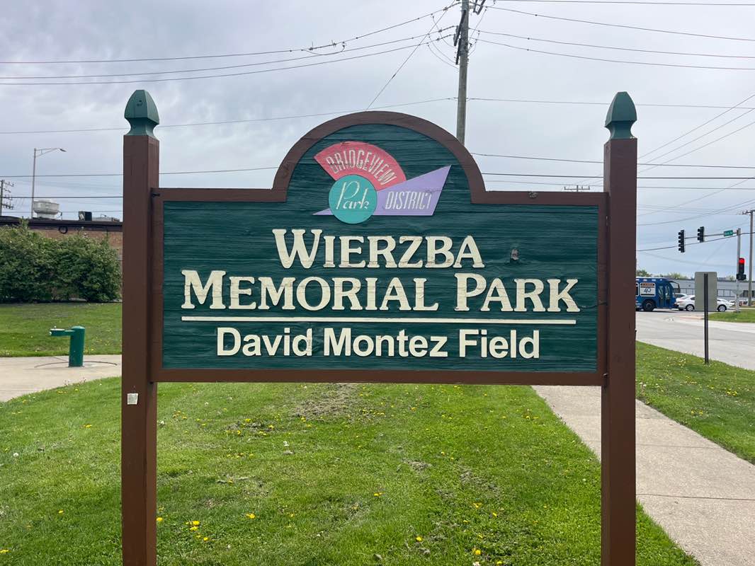 walking near me in Wierzba Park in spring