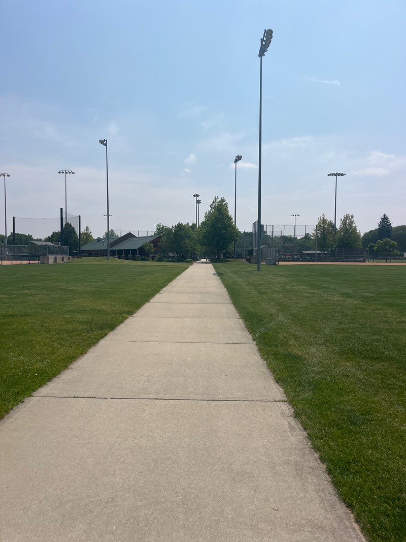 walking near me in McCollum Park in summer