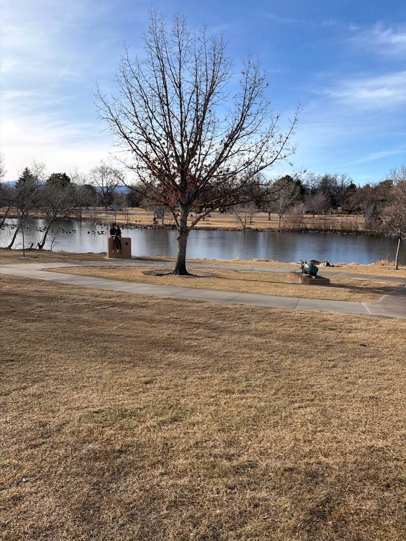 walking near me in North Lake Park in winter