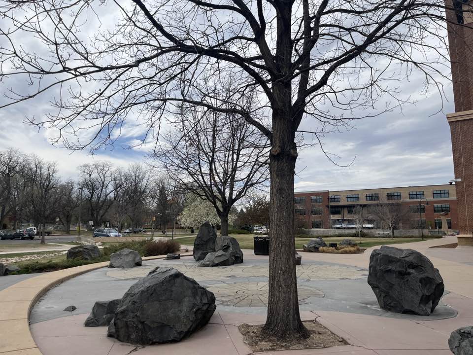 walking near me in Civic Center Park in spring