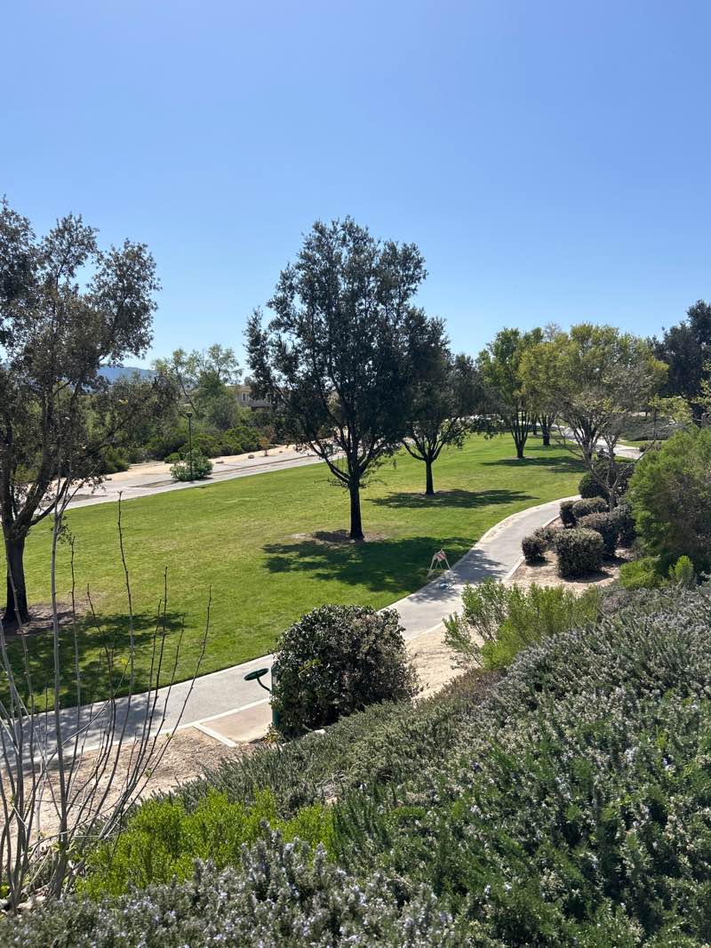 walking near me in River Walk Park in spring