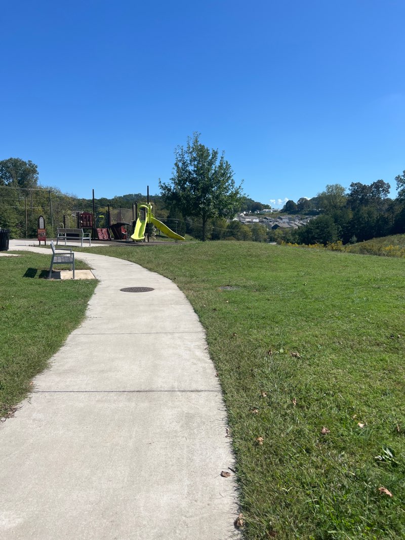 walking near me in I.C. King Park in autumn