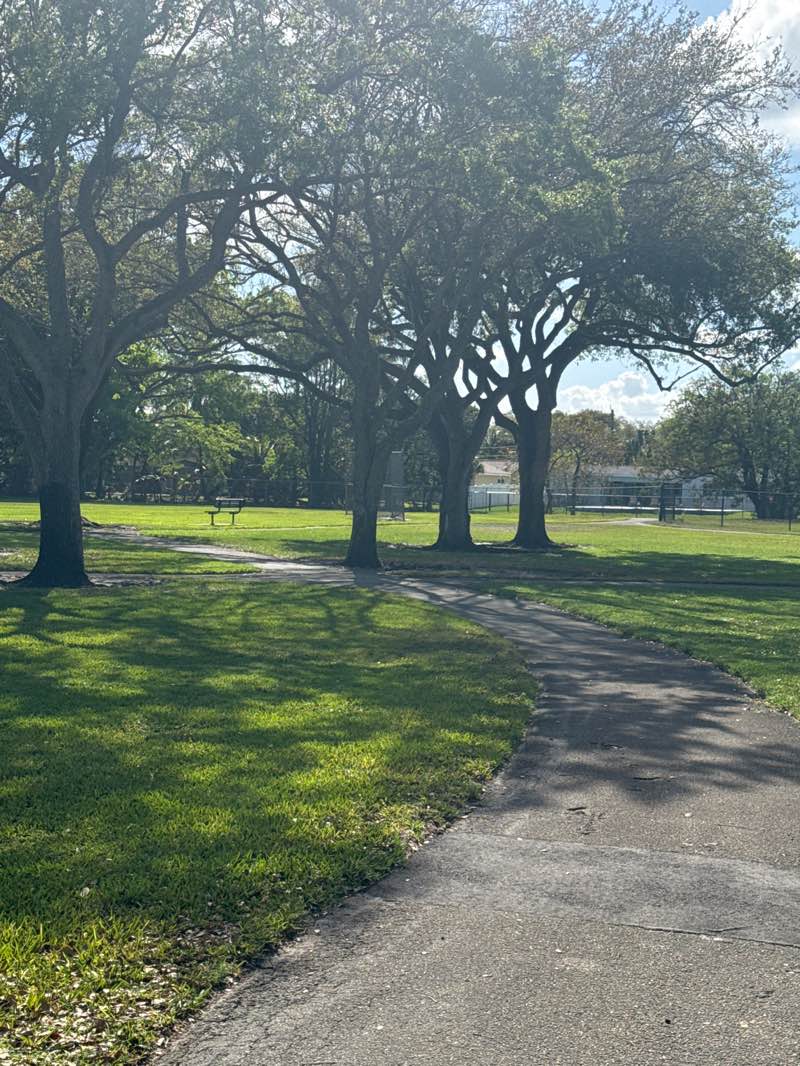 walking near me in Christie Schafale Park in spring