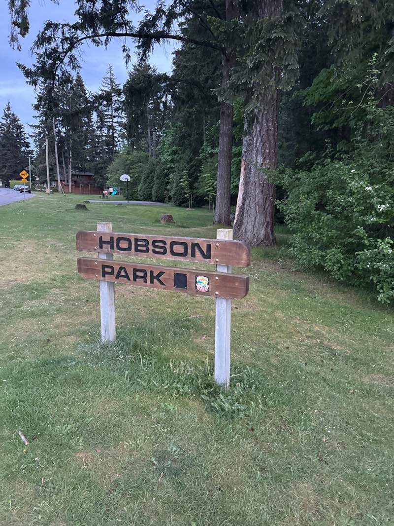 walking near me in Hobson Park in spring