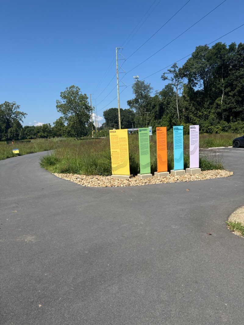 walking near me in Hominy Creek River Park in autumn