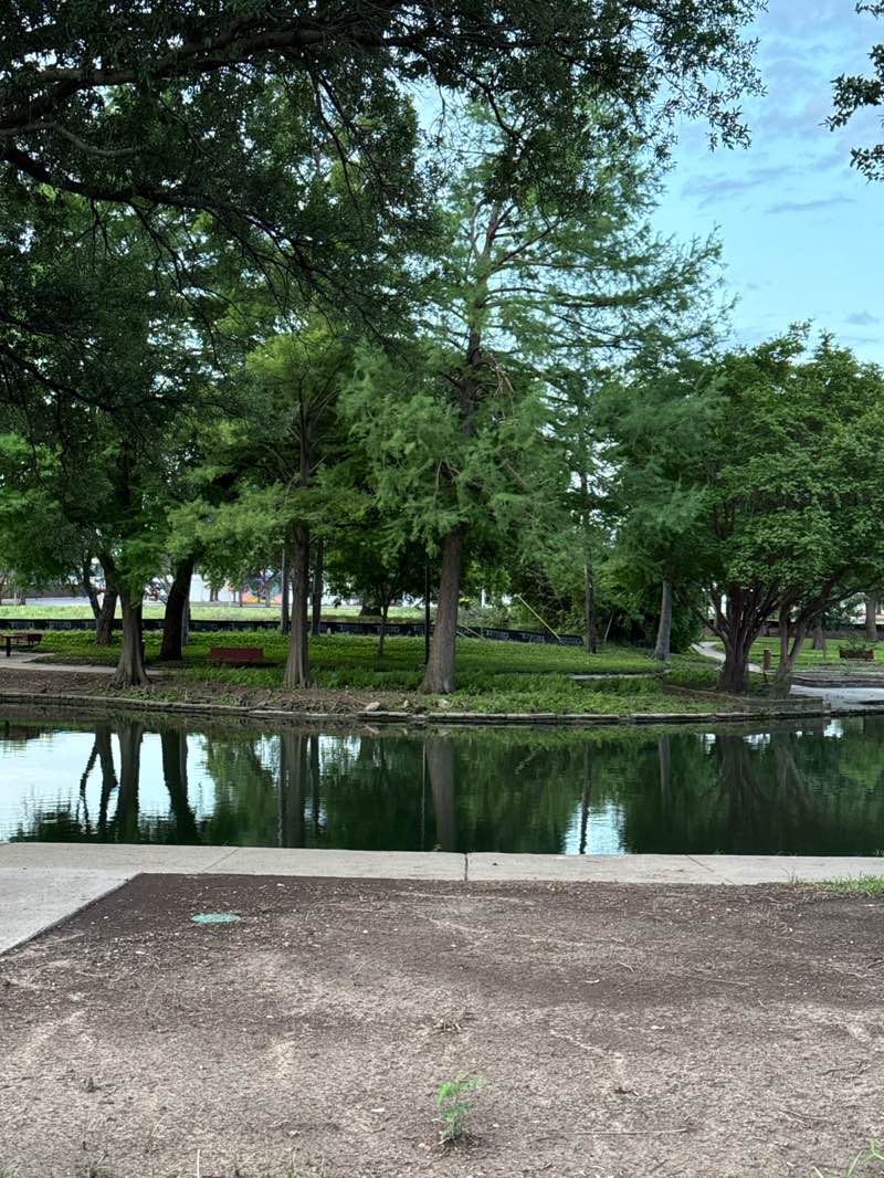 walking near me in Winn Park in spring