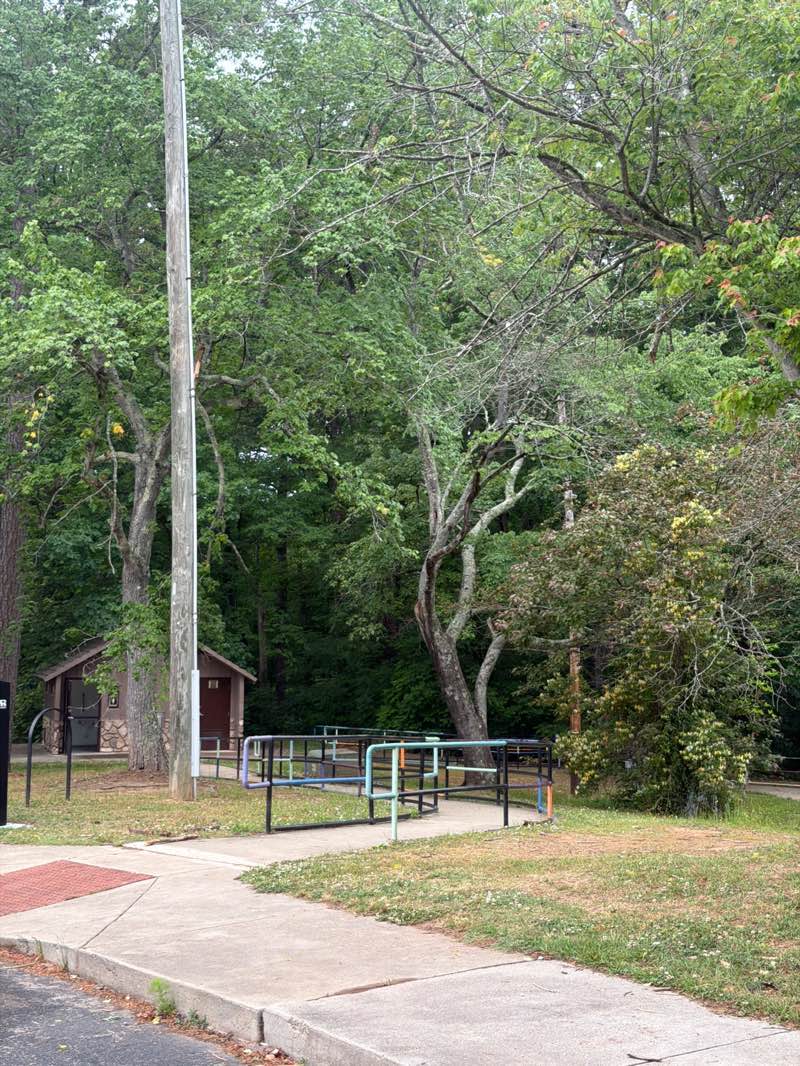 walking near me in Morreene Road Park in spring