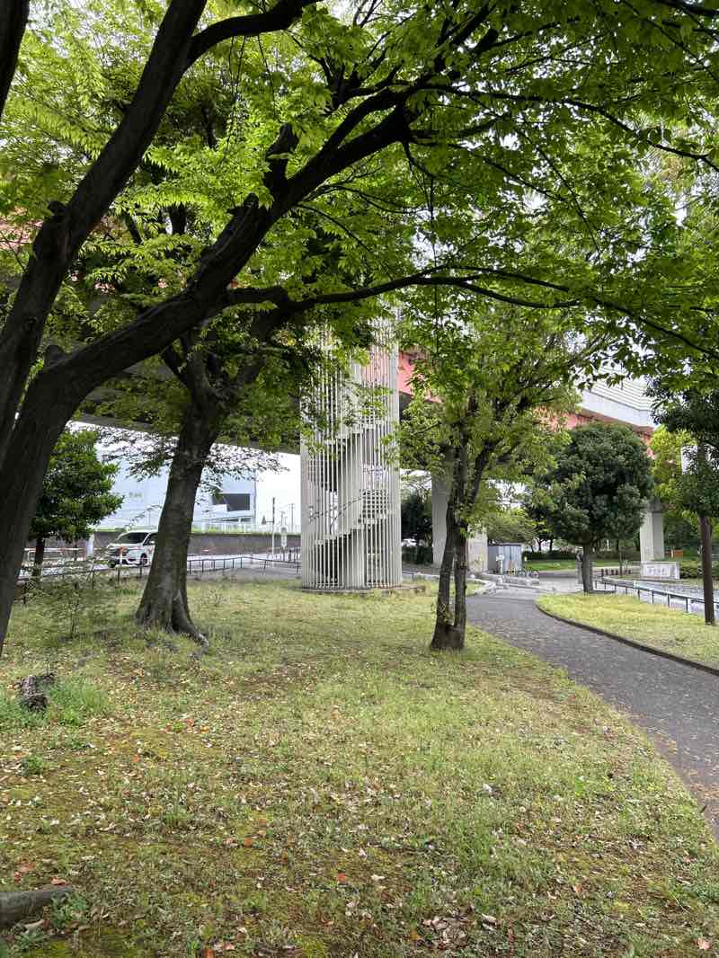 walking near me in Sports ground, Kohoku Park in spring
