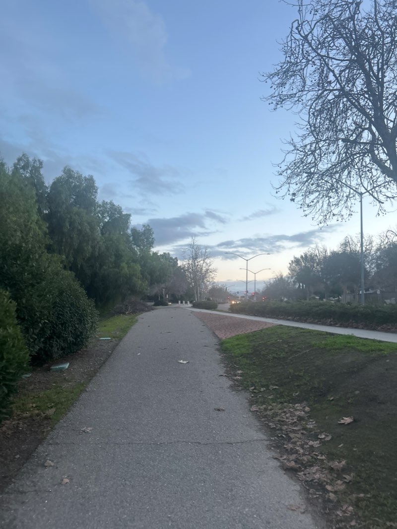 walking near me in Sycamore Creek Trail in winter