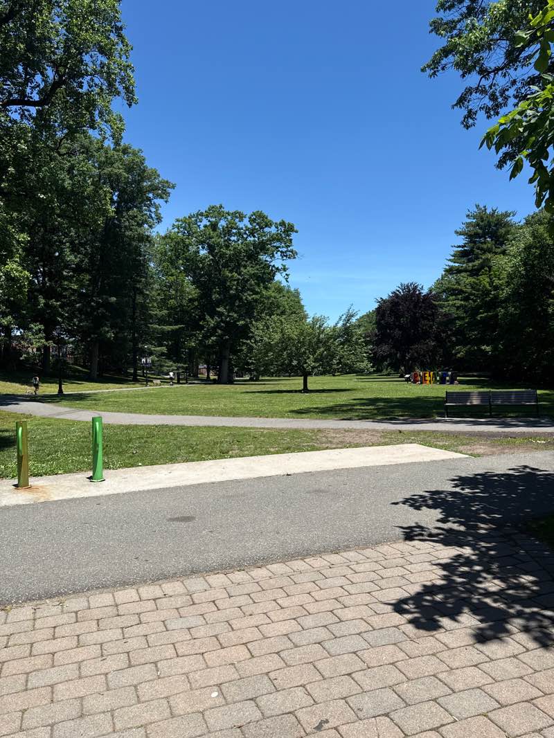 walking near me in Yantacaw Park in summer