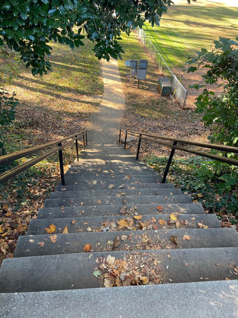 walking near me in North Main Rotary Park in autumn