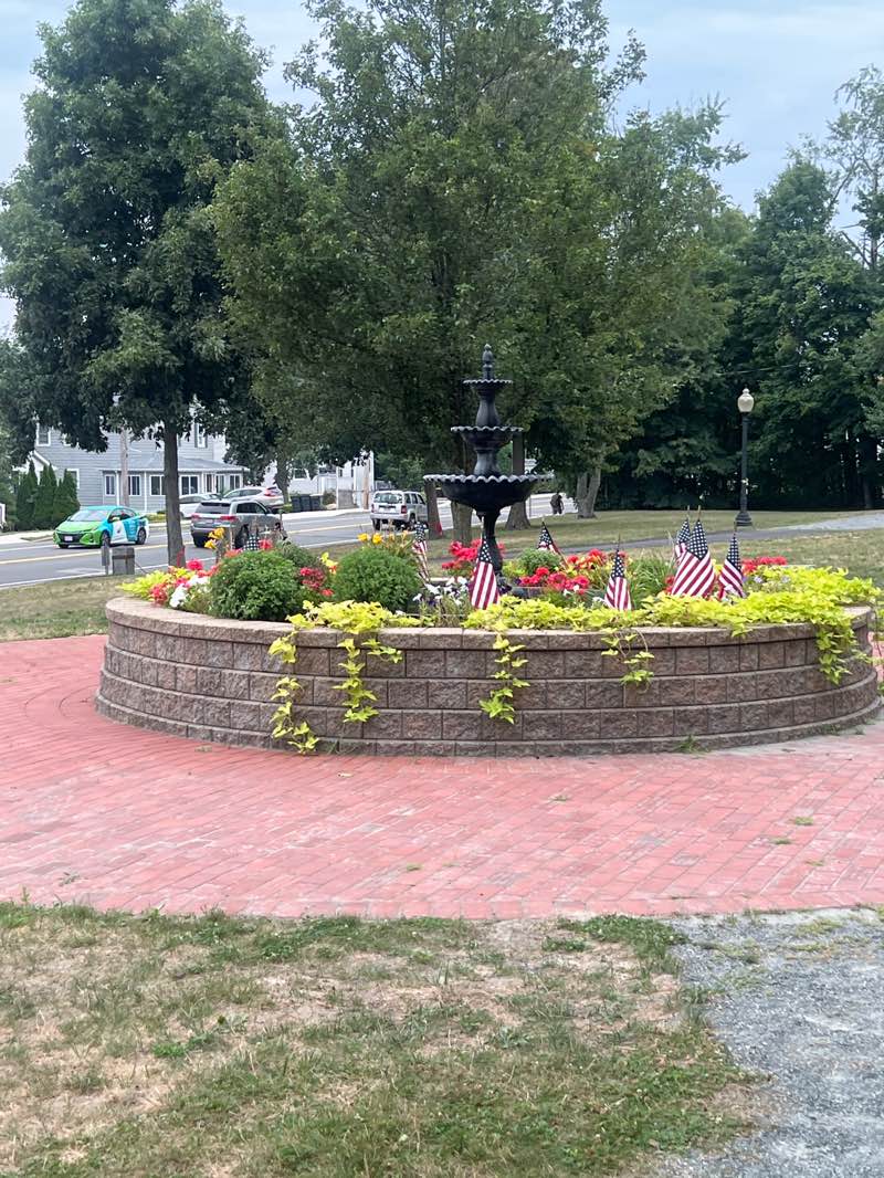 walking near me in John J DeMarco Park in autumn