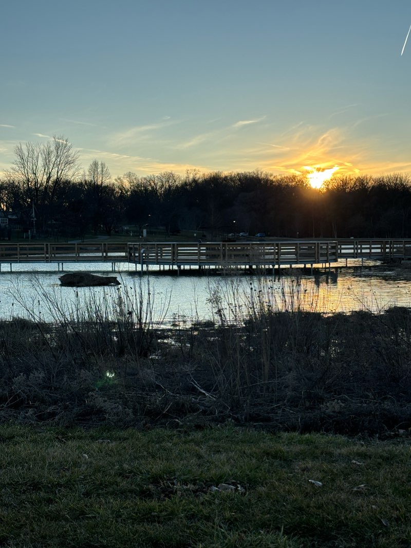 walking near me in Village Park in winter