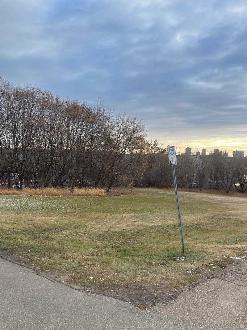 walking near me in Louise McKinney Riverfront Park in autumn