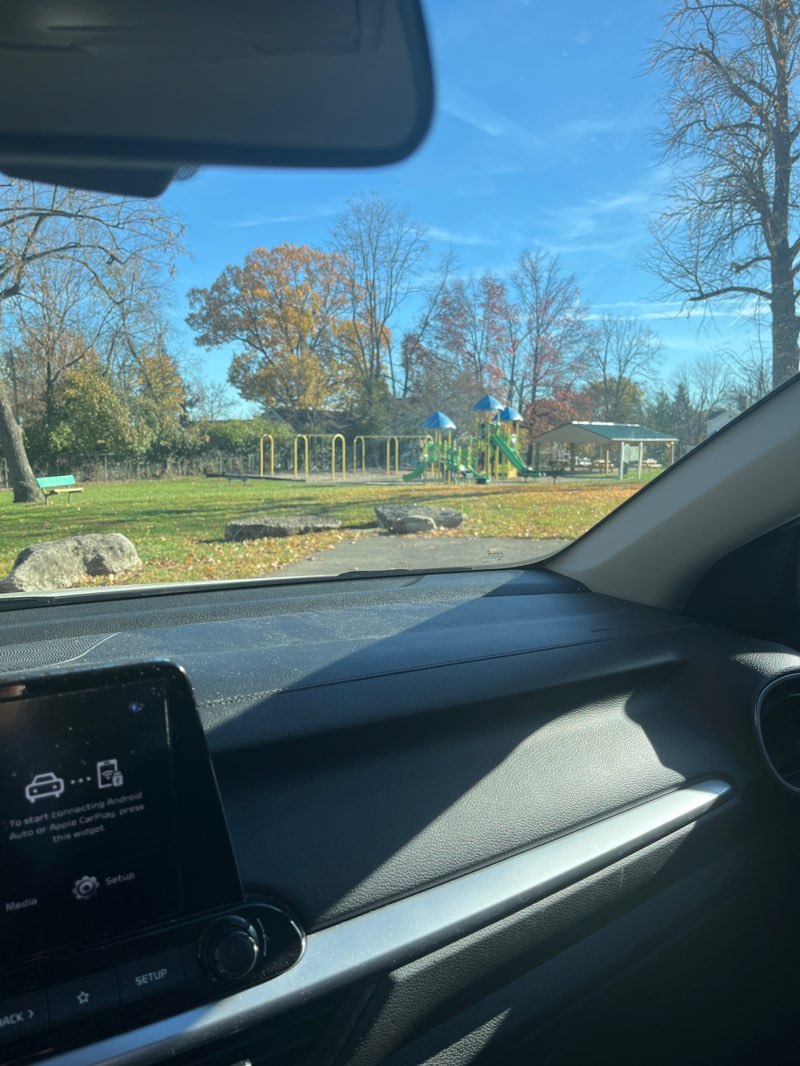 walking near me in Rock Fence Park in autumn