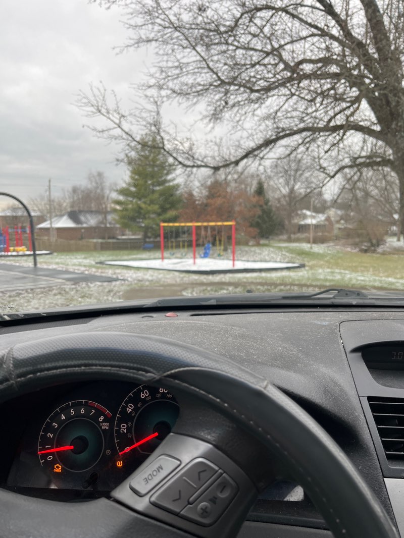 walking near me in Woodrow Grow Park in winter