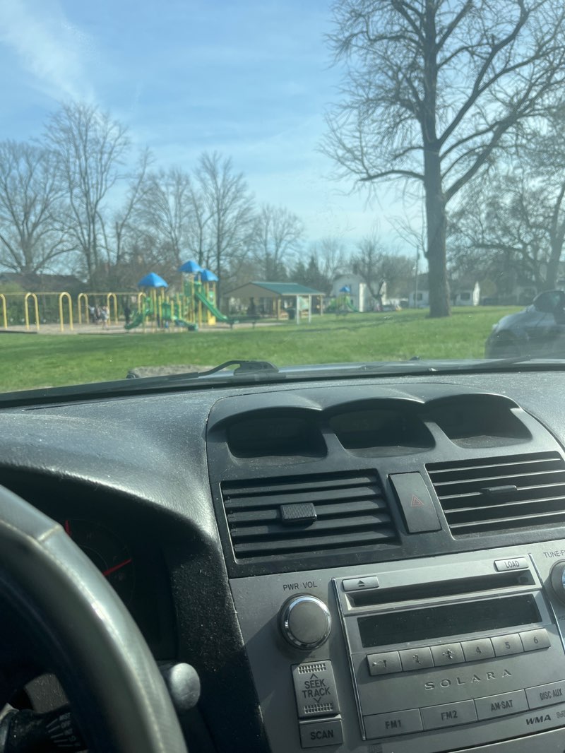 walking near me in Rock Fence Park in spring