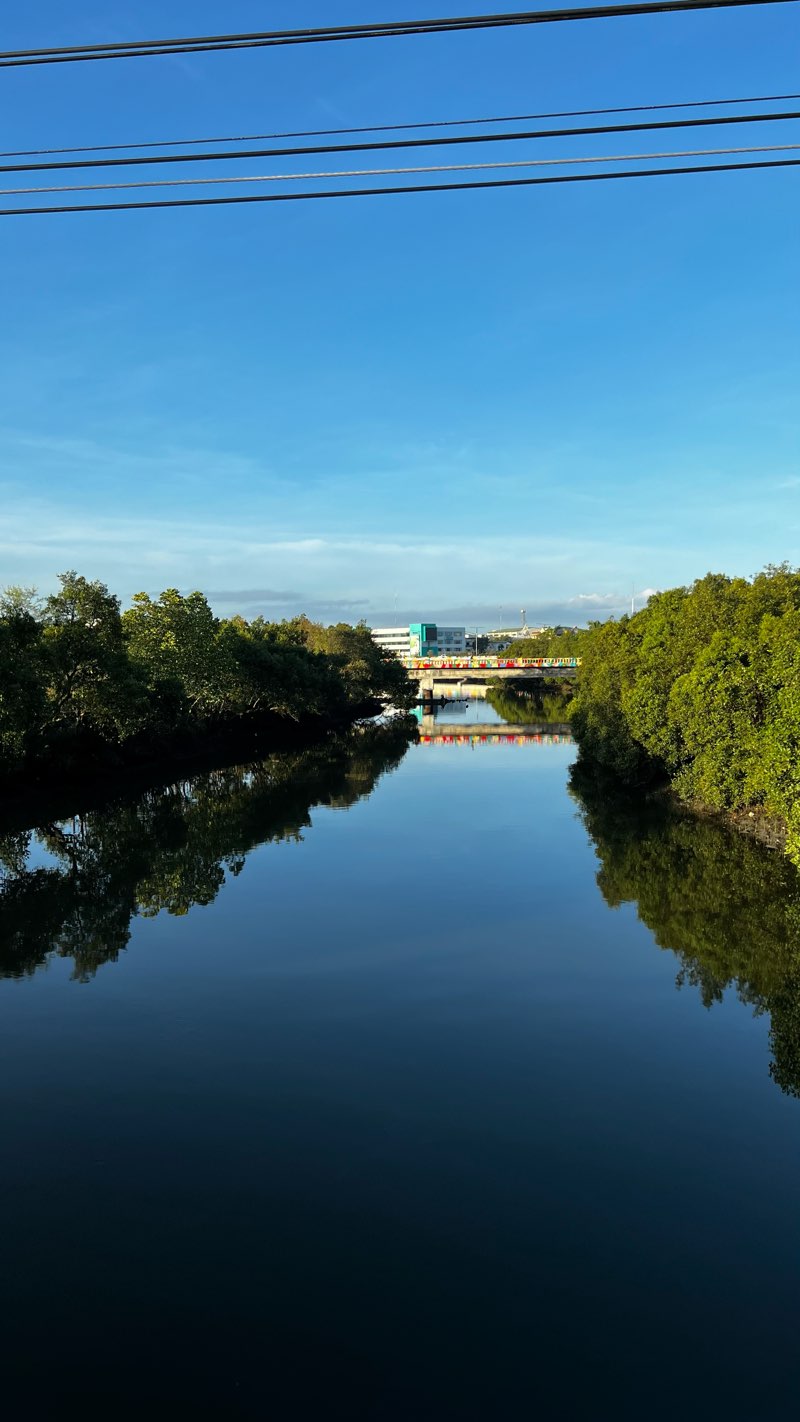 walking near me in Iloilo River Park in winter