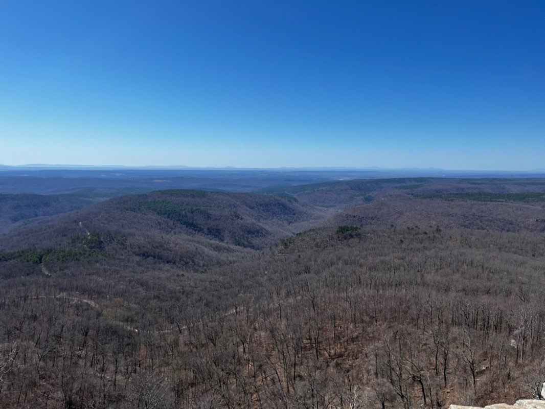 walking near me in White Rock Mountain Recreation Area in spring