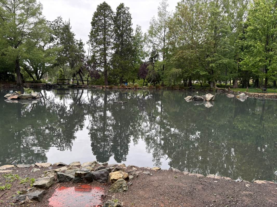 walking near me in Paul Bryne Aquatic Park in spring