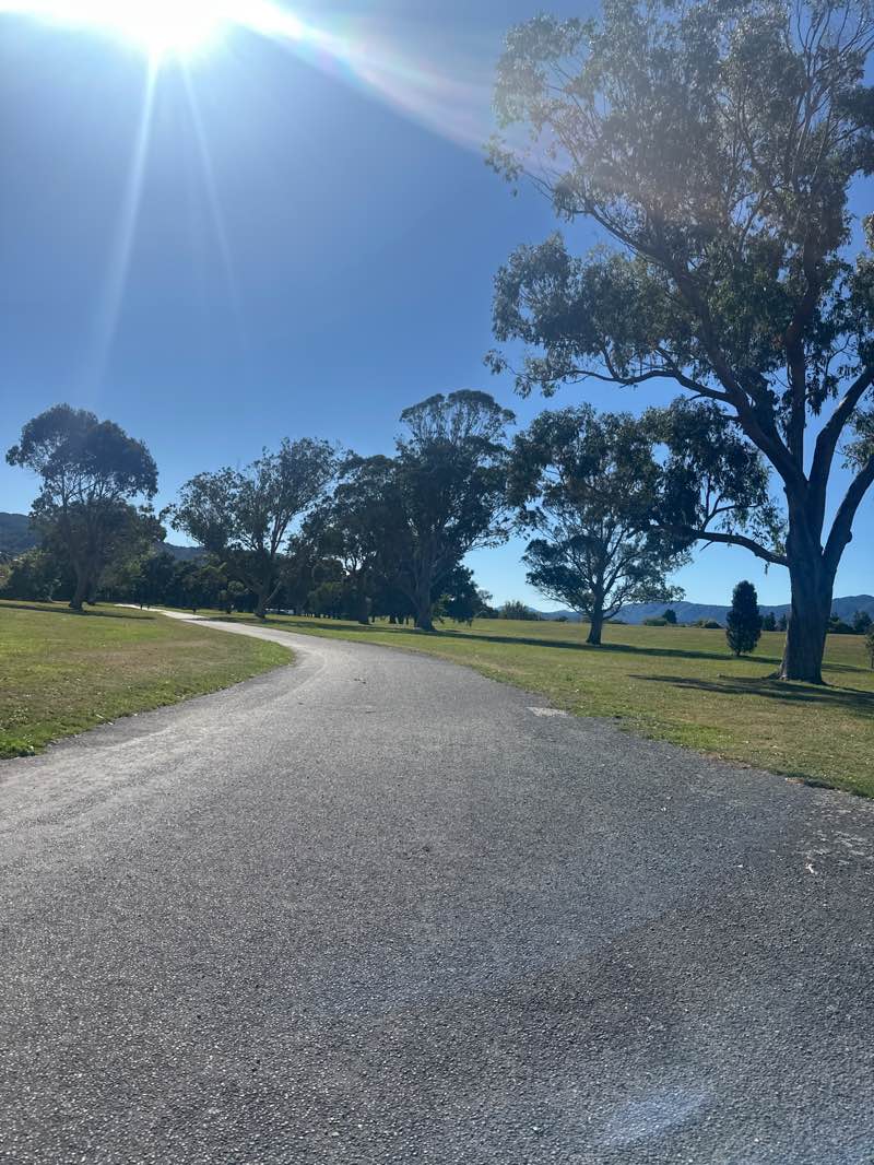 walking near me in Moonshine Park in autumn