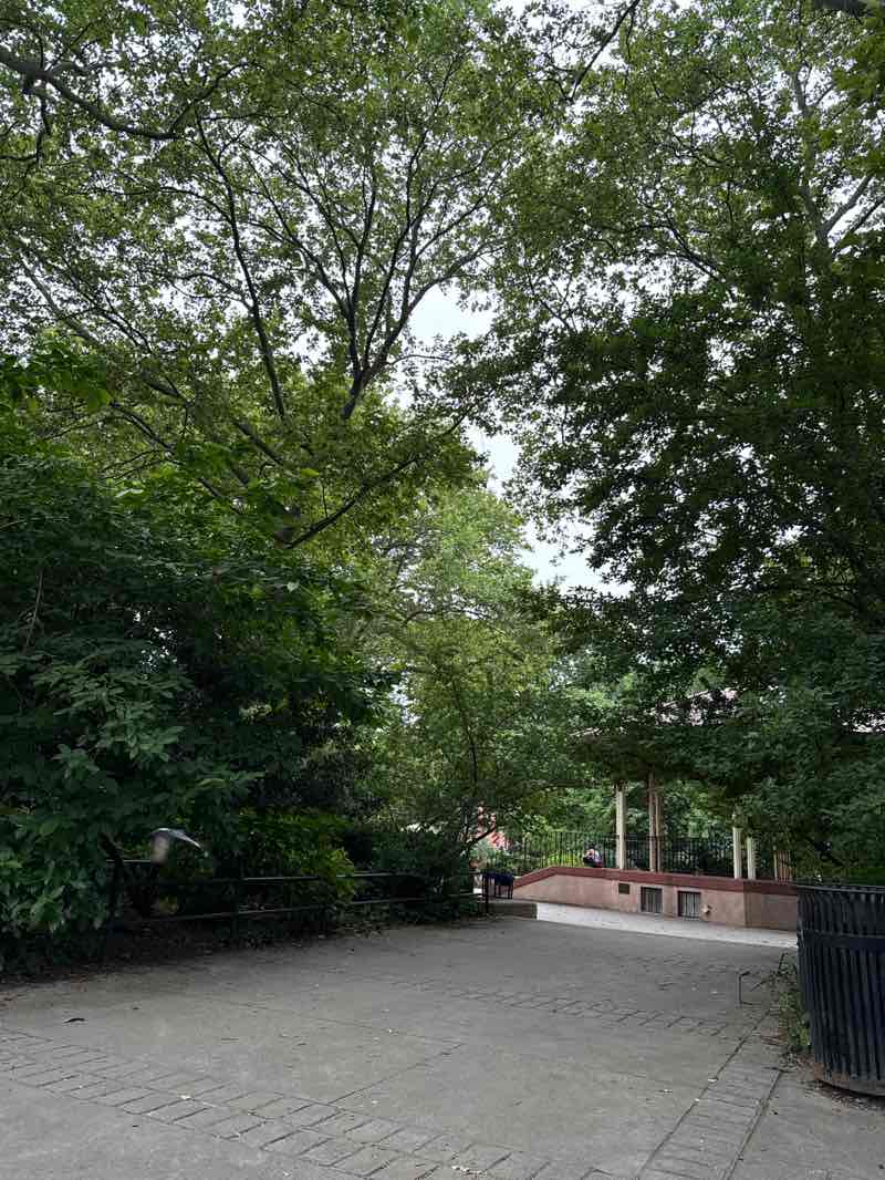 walking near me in Van Vorst Park in summer
