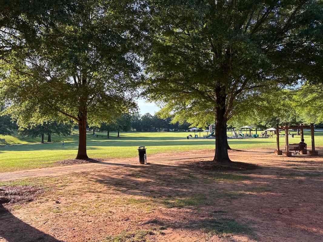 walking near me in Walter Elisha Park in summer