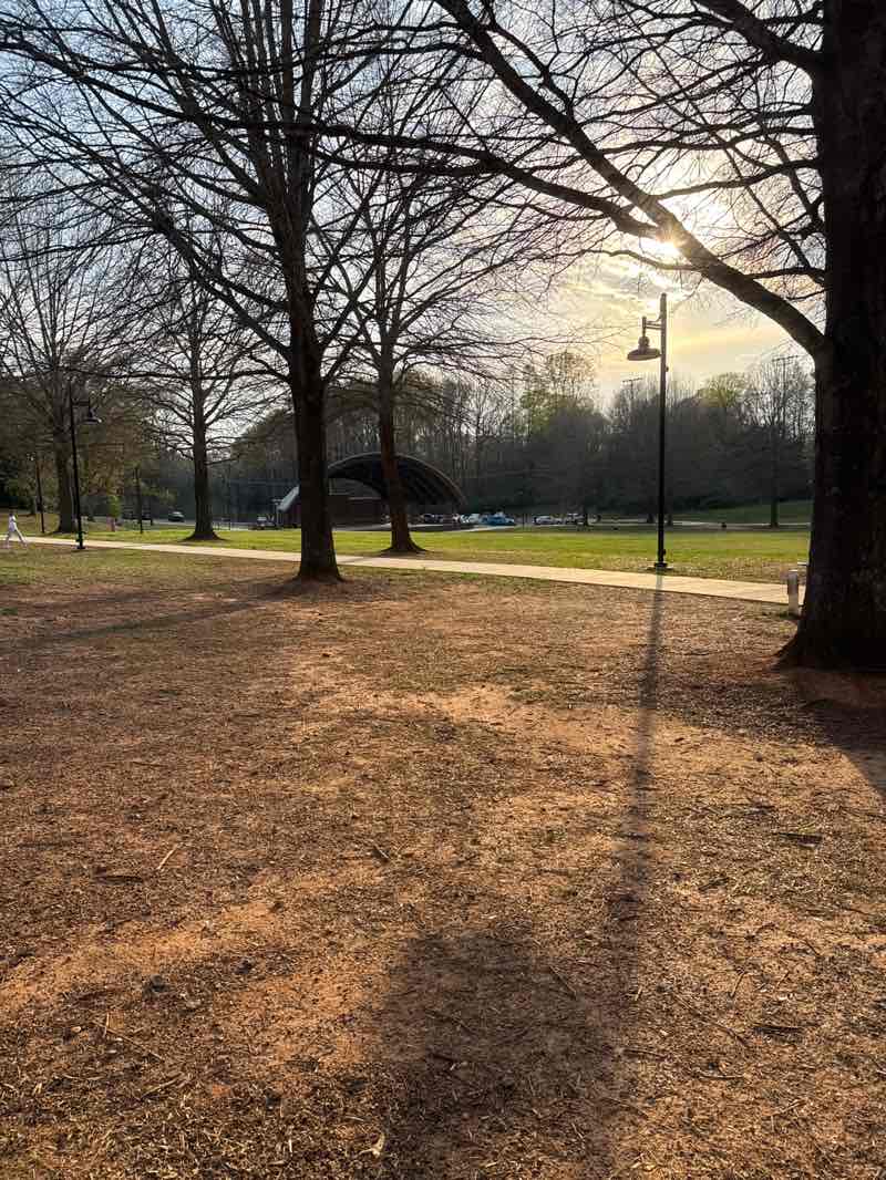 walking near me in Walter Elisha Park in spring