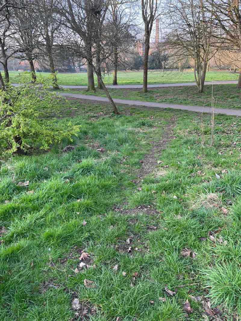 walking near me in Hove Park in spring