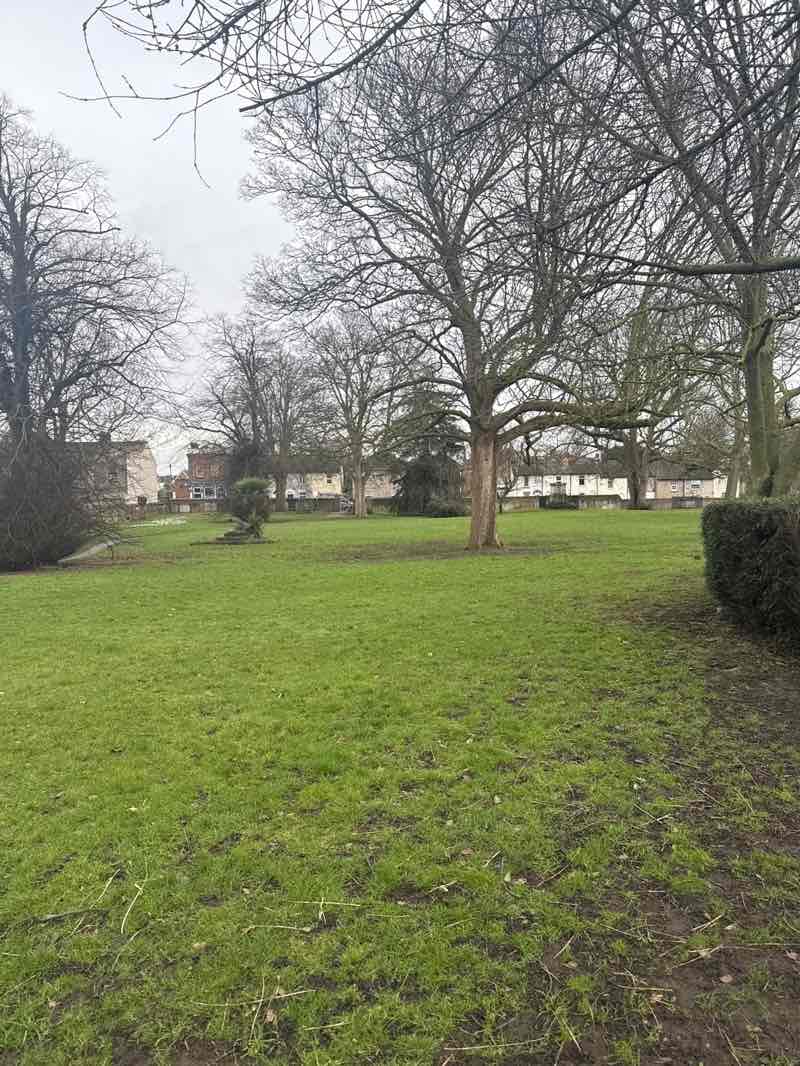 walking near me in St Edmund's Pleasance in winter