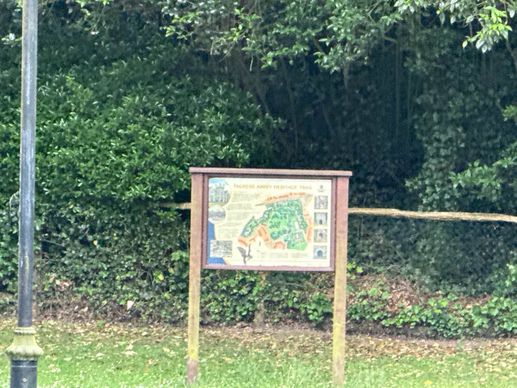 walking near me in Ingress Abbey Heritage Park in summer