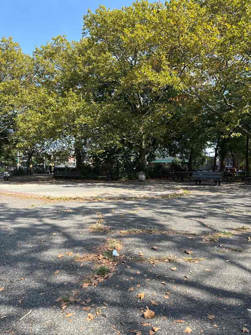 walking near me in Dyker Beach Park in autumn