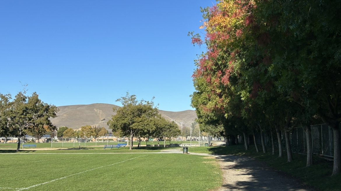 walking near me in Concord Park in autumn