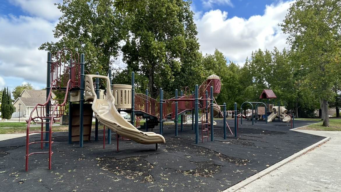 walking near me in Foxboro Park in autumn